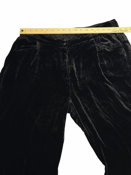 NWT Johnny Was Workshop Steffania Velvet Wide Leg Embroidered Pants XL - Picture 4 of 9